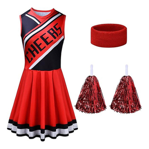 Tenue de cheerleading personnalisée, imprimée par sublimation, respirante, légère, extensible, vêtements de performance, 100% polyester, couleurs personnalisées - Product Image 3