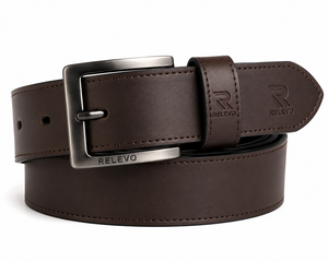 Cinturón Clásico Informal y Resistente para Jeans de Trabajo con Hebilla Metálica Resistente, Accesorios Elegantes y Formales para Bodas - Product Image 4