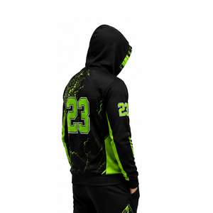 Sweat-shirts à capuche personnalisés pour hommes, sublimés, pour l'entraînement sportif, la salle de sport, la remise en forme, les équipes sportives - Product Image 4