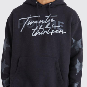 เสื้อฮู้ดดี้ยูนิเซ็กซ์สั่งทำพิเศษ ผ้าฝ้าย 100% สำหรับฤดูหนาว ทรงโอเวอร์ไซส์ ผ้าฟลีซ คอตตอนเฟรนช์เทอร์รี่ แขนเสื้อแบบดรอปโชว์เดอร์ สไตล์ Y2K ฮิปฮอป หนานุ่ม - Product Image 6