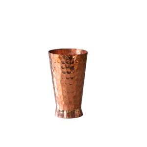Custom Wholesale Eco-Friendly Copper Hammered Polished Drinkware <b>Tumbler</b> 12 OZ with Straw Lid for Bars Kitchen Use Best Quality - Product Image 1