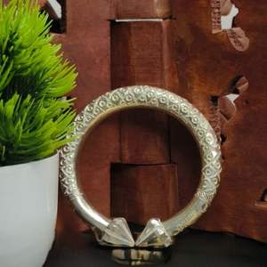 Brazalete de Plata de Ley 925 con Cabeza de Tigre, Estilo Hiphop, Hecho a Mano, con Moissanita, para Ocasiones Unisex - Product Image 1