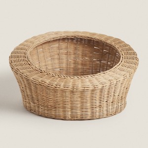 Round Sleeping <b>Nest</b> for Cats Natural Woven Rattan Cat <b>Bed</b> House Furniture Wholesale Made in Vietnam - Product Image 4