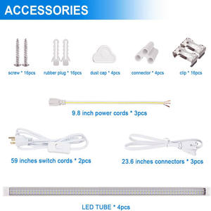 Светодиодная лампа с прозрачной крышкой в форме D, 1 фут ~ <span class=keywords><strong>8</strong></span> футов 72 Вт T8 Светодиодная лампа для магазина с вилкой ETL CE сертификат для супермаркета - Product Image 3