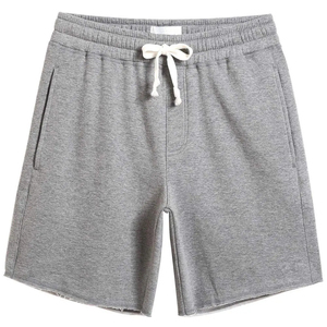 Shorts de sport pour hommes en coton biologique respirant, molleton bouclette technique, écologique, coupe-vent, séchage rapide, taille mi-haute, taille personnalisée - Product Image 5