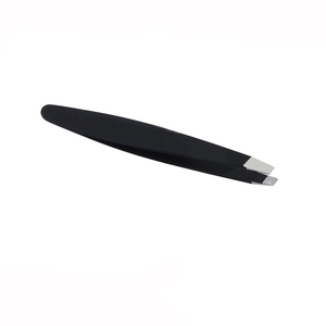 Juego de 2 Pinzas para Cejas Negras, Pinzas para Cejas de Acero Inoxidable de Marca Privada al por Mayor de Fábrica - Product Image 4