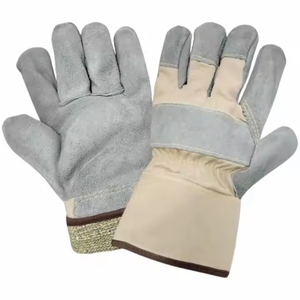 Gants de sécurité robustes de qualité supérieure pour grimpeurs canadiens, résistants aux coupures, avec doublure en Dyneema et en cuir de vachette pleine fleur - Product Image 1