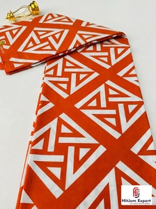 Premium African Ankara Batik Brocade Cotton <b>Fabric</b> Waterproof Anti UV <b>Medium</b> Weight Custom Textile Manufacturer OEM ODM Fashion - Product Image 2