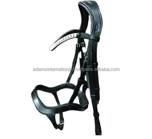 Brida anatómica de cuero Premium de alta calidad, con banda decorativa de cristal para cejas - Product Image 2