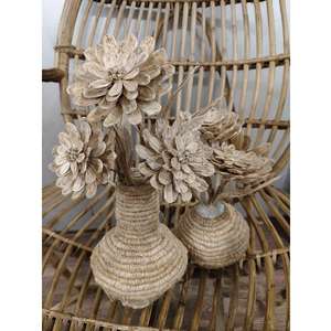 <b>Rustic</b> Handmade Coiled Jute Vase Eco Friendly Decorative <b>Home</b> <b>Decor</b> Ideal for Living Room Bedroom and Bohemian Style Interiors - Product Image 4