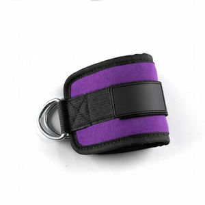 Sangles de cheville rembourrées pour machine à câble, idéales pour les exercices de fessiers et du bas du corps en salle de sport, accessoires de fitness en Spandex et Nylon - Product Image 6