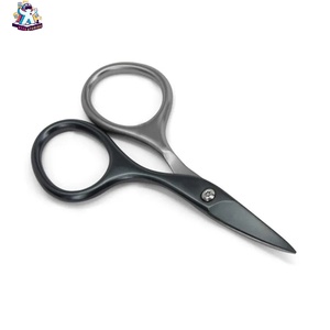 Ryzer Studio Cuticle Scissors Stainless Steel Sharp Tip <b>Pink</b> Handle With Leather Case For At-Home & Manicure Beauty <b>Tool</b> - Product Image 5