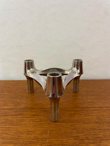 Candelabro Modular Icónico de la Era Espacial de los Años 60 • Soporte de Trípode Apilable en Cromo Atómico - Product Image 4