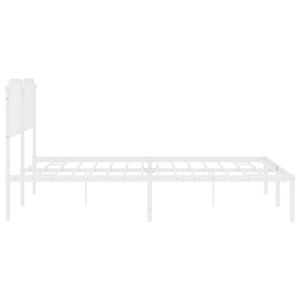 โครงเตียงเหล็กสีขาวแบบเตียงคู่ทรงสี่เหลี่ยม - Product Image 6