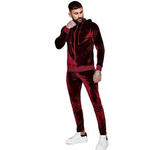 Survêtement personnalisé de haute qualité pour hommes survêtement en polaire de qualité supérieure fermeture éclair pour hommes vêtements de sport survêtements - Product Image 3