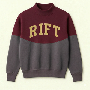 เสื้อสเวตเชิ้ตคอเต่าพรีเมียมทรงโอเวอร์ไซส์ ผ้าฝ้ายฟลีซ อุ่นสบายสำหรับฤดูหนาว สไตล์ลำลองแนวสตรีทแฟชั่น - Product Image 1