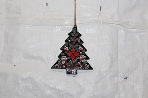 Hand Painted Paper Mache <b>Christmas</b> Tree Ornaments Handmade Holiday Hanging Decoration Set Decorative Paper Mache <b>Christmas</b> - Product Image 6