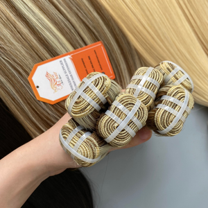 Extensions de cheveux humains synthétiques sans mélange sans poux de couleur naturelle os trame droite Extensions de cheveux en gros prix d'usine - Product Image 5