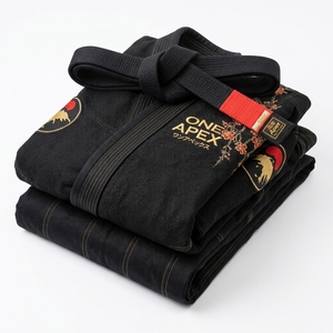 Kimono de Jiu-Jitsu noir pour homme, uniforme d'arts martiaux, ensemble de combinaison d'entraînement et de compétition brodé BJJ - Product Image 6