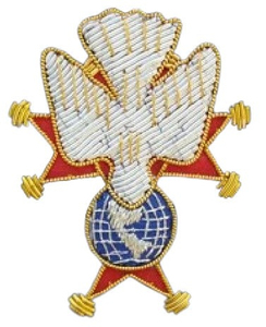 Insignes maçonniques faits main, brodés au fil de soie, tendance actuelle, service OEM, insignes maçonniques brodés à la main - Product Image 6