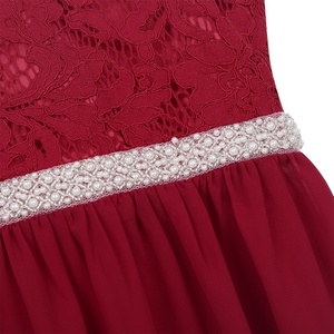 Robes pour filles de 6 à 16 ans, robes de fête pour filles, robe de demoiselle d'honneur en mousseline de soie, robe de princesse, robe de mariage, robe de demoiselle d'honneur, robe de fête d'anniversaire - Product Image 3