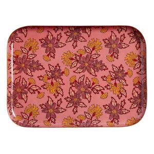 Bandeja Redonda de Esmalte Hecha a Mano con Estampado Floral, Bandeja Metálica Duradera para Alimentos, Bandeja de Café de Esmalte, Bandejas Decorativas al por Mayor - Product Image 5