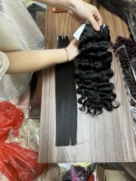 Cheveux bruts birmans vietnamiens vendeurs de paquets de cheveux vierges ondulés non traités, cheveux humains bruts vietnamiens à cuticule alignée