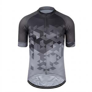 Men's Custom Sublimation <b>Cycling</b> Jersey Short Sleeve Laser-Cut Breathable 100% Polyester Bike Jersey with Zip - Product Image 5
