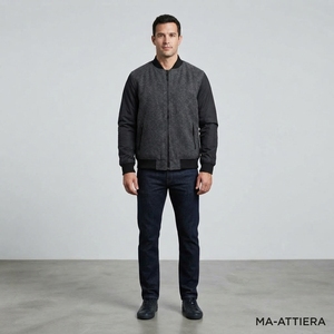 <b>Mens</b> Charcoal Black Bomber <b>Jacket</b> Streetwear <b>Mens</b> Winter <b>Jackets</b> Wholesale <b>Jacket</b> For <b>Men</b> <b>Casual</b> Fashion <b>Jacket</b> - Product Image 1