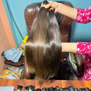 Prix d'usine en gros, sans taxes, mèches vietnamiennes brutes non-Remy, lisses comme des baguettes, tissage à double trame, toutes couleurs - Product Image 1