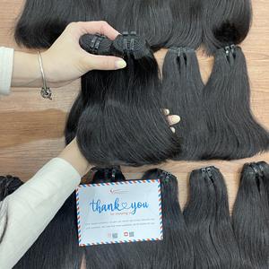 Cheveux naturels ondulés de qualité supérieure, tissage non traité, cheveux humains vietnamiens, grande quantité en stock, prêts à être expédiés, sans perte ni nœuds - Product Image 3