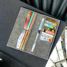 กระเป๋าสตางค์ผู้ชายแบบพับสองตอน ดีไซน์ทันสมัย กันน้ำ ผลิตจากหนังไมโครไฟเบอร์สังเคราะห์ ทนทาน ใส่บัตรได้เยอะ จัดเก็บเงินสดได้ ปรับแต่งได้ - Product Image 3