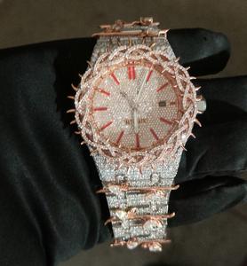 Nuevo Reloj de Lujo con Cristales Cuadrados de Diamantes, Diseño de Espinas, Marca de Diseñador, Cuarzo, Correa de Acero Inoxidable, Disponible en EE. UU. y Reino Unido - Product Image 1