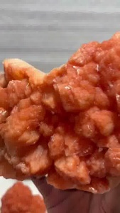 Grappe de cristaux naturels de Heulandite rouge |   Spécimen minéral brut |   Pierre décorative de collection |   Vente en gros depuis l'Inde - Product Image 3