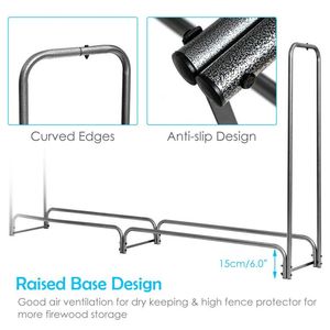 4 Feet to 8 Feet Firewood Storage <b>Log</b> <b>Rack</b> Customizable Length for Optimal <b>Indoor</b> Outdoor Organization - Product Image 6