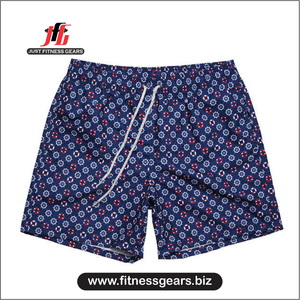 Shorts de bain pour hommes grande taille à séchage rapide en spandex/coton avec cordon de serrage élastique - Product Image 6