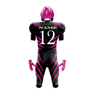 Conjunto de Uniforme de Fútbol Americano Personalizado para Adultos, Sublimación 3D, Camisetas Cortas de Sarga que Absorben la Humedad, Pantalones Acolchados con Número Impreso - Product Image 4