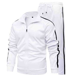 Chándal técnico de exterior para hombre con logotipo personalizado, conjunto deportivo de 2 piezas con cremallera para entrenamiento y senderismo - Product Image 2