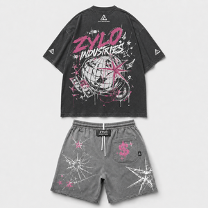 Ensemble de shorts décontractés d'été pour hommes, couleur unie, 100 % coton, séchage rapide, tricoté, avec poches, logo personnalisé, lot de deux - Product Image 5
