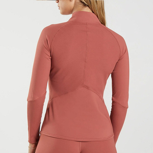 Long Sleeve Sports Jacket <b>Women</b> <b>Zip</b> Fitness Yoga Shirt Winter Warm Gym <b>Top</b> Activewear Running Coats Workout Clothes - Product Image 3