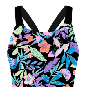 Women's Tie Dye One-Piece Swimsuit Sleeveless O-Neck <b>Rhinestone</b> Decorated Sporty Swimwear Spring Summer Spandex Polyester - Product Image 6
