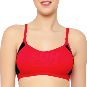 เสื้อผ้าออกกำลังกาย วัสดุทนทานน้ำหนักเบา สปอร์ตบราสำหรับผู้หญิง คุณภาพสูง บริการ OEM ระบายอากาศได้ดี โลโก้ด้านหน้า รองรับได้ดี - Product Image 1