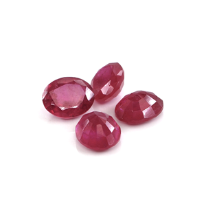 Rubis naturels de Bangkok, ovales calibrés 10x12mm, pierres précieuses facettées naturelles, prêtes à l'emploi pour la création de bijoux - Product Image 1