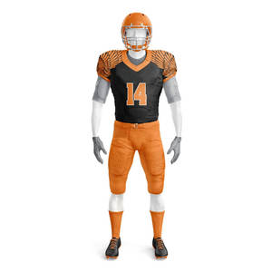 <b>Top</b> Quality Custom Made Breathable Polyester American Football Uniform OEM Service Heat Transfer Printing Made Football Uniform - Product Image 1