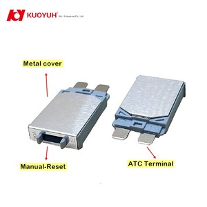 Disjoncteur à lame unipolaire 12V/24V 5A-30A ATC, type standard, à bornes, réinitialisation automatique, réinitialisation manuelle, automobile, plastique, SAE - Product Image 2