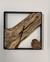 Qualité maison décorative bois horloge murale aiguille mouvement mécanique 30mm plaque épaisse Design moderne pour salon chambre bureau