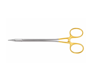 Porte-aiguille industriel Euphrate Pasque en acier inoxydable 18 cm droit 1 mm à mâchoires à dents croisées TC, poignée à cliquet, OEM - Product Image 1