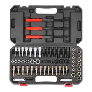 61-Piece Auto Repair <b>Tool</b> Set UNC UNF Metric <b>Thread</b> Chaser Rethreading <b>Tool</b> Kit with 28 Taps 28 Dies 3 <b>Thread</b> Files - Product Image 5
