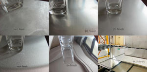 איסי sus jis astm <span class=keywords><strong>201</strong></span> 430 304 316l גיליון נירוסטה 0.3 מ "מ עד 6 מ" מ באיכות גבוהה ss 2b no.4 מסרק קו מסרק - Product Image 2