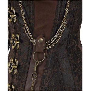 เสื้อครอเซ็ทวินเทจสำหรับผู้หญิง เซ็กซี่ กระชับสัดส่วน ระบายอากาศได้ดี ดีไซน์ทันสมัย ผ้าปักลาย สำหรับสาวพลัสไซส์ - Product Image 4